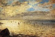 Eugene Delacroix The Sea from the Heights of Dieppe France oil painting artist